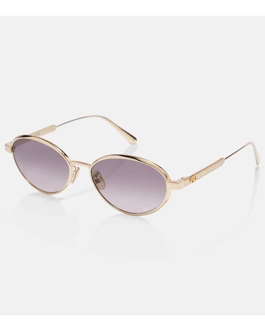 Dior Pink Diorcannage Oval Sunglasses