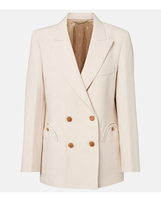Blazé Milano Natural Rox Everynight Double-Breasted Blazer