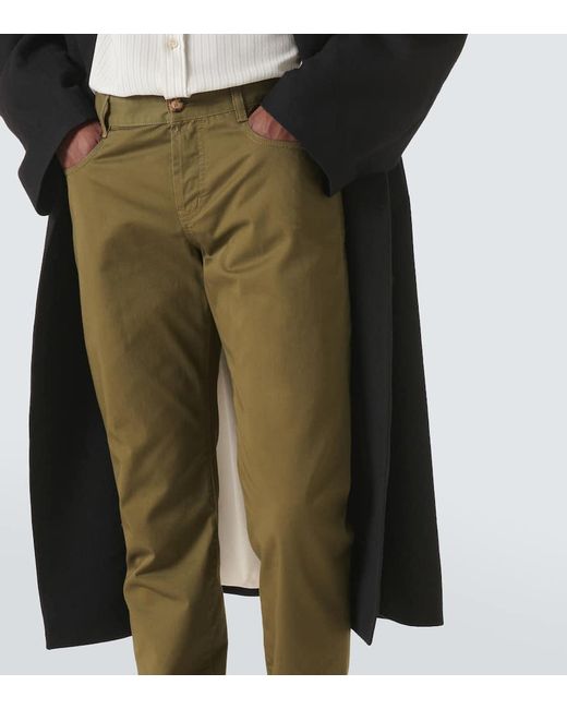 【送料&関税込】Saint Laurent Slim Fit Mid-rise Trousers Yves Saint Laurent Saint Laurent Mid-Rise Slim-Fit Pants