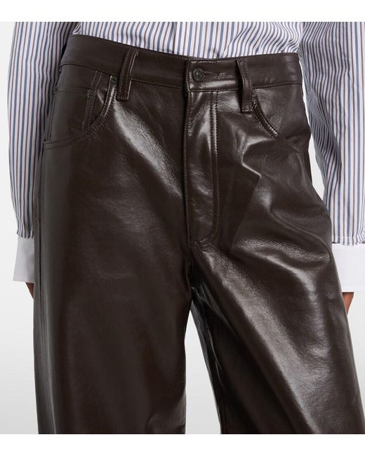 Citizens of Humanity Black Ayla High-Rise Wide-Leg Pants