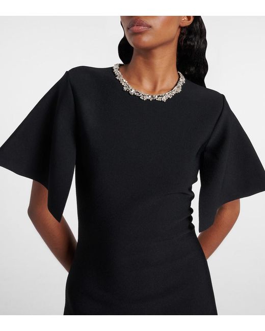 Alexander McQueen Black Cocktailkleid Mit Kristallen