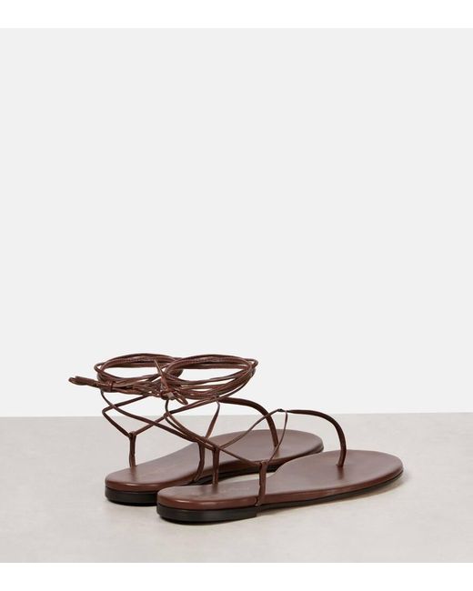 Gianvito Rossi Brown Sandalen Gwyneth Aus Leder