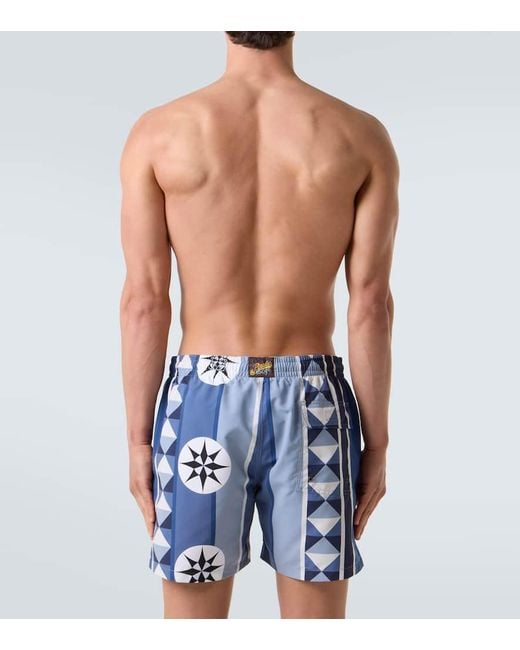 Loewe Blue Paula's Ibiza Printed Swim Trunks for men