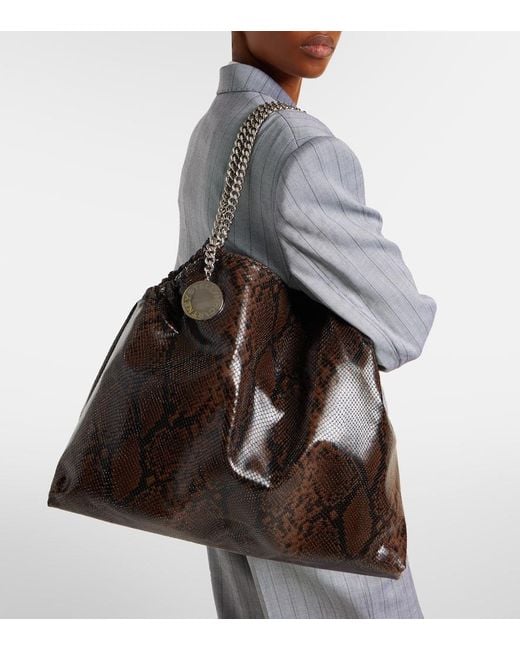 Stella McCartney Brown Tote Bag Aus Lederimitat