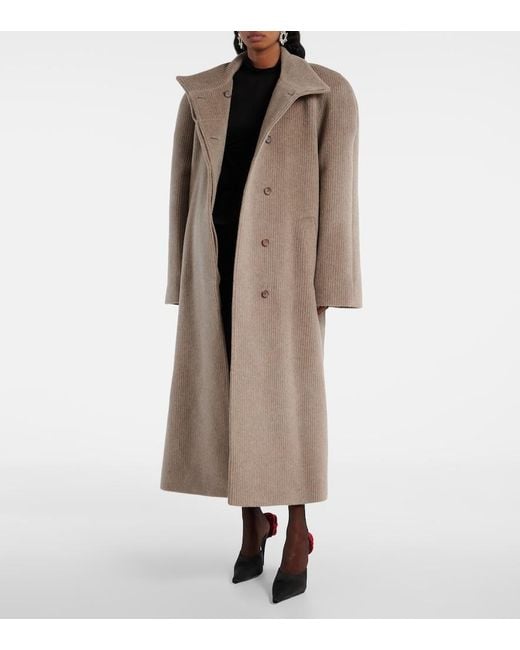 Magda Butrym Natural Wool Coat