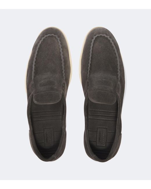 John Lobb Black Pace Suede Loafers for men