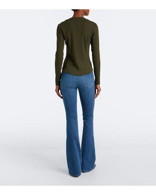 Jeans Flared Beverly Veronica Beard de color Blue