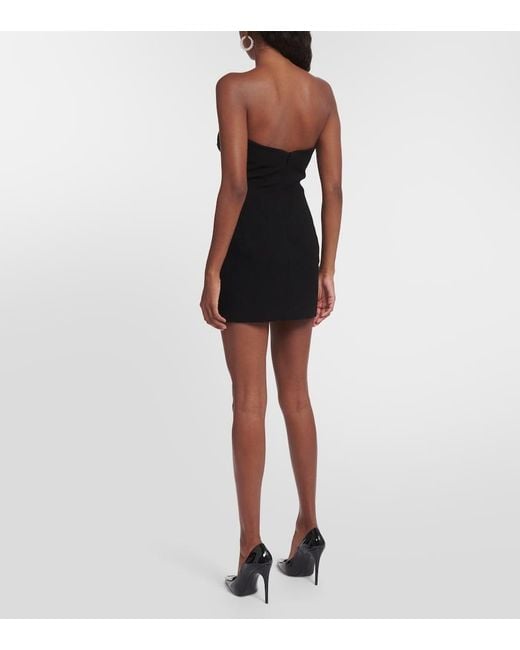 Monot Black Crepe Minidress