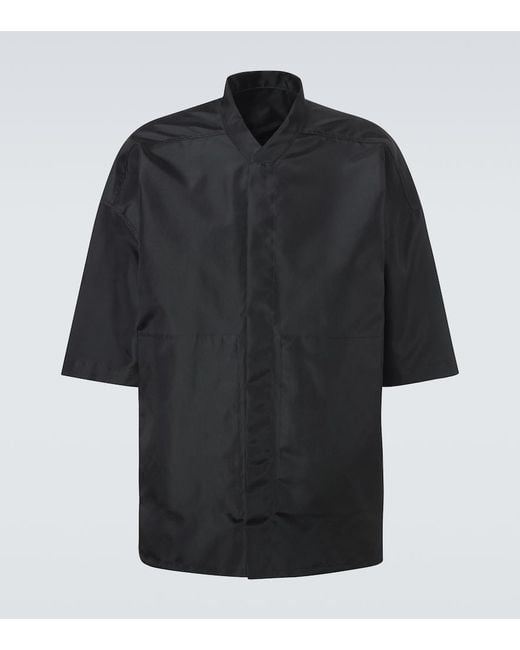 Rick Owens Black Jumbo Faun Oversized Shirt for men