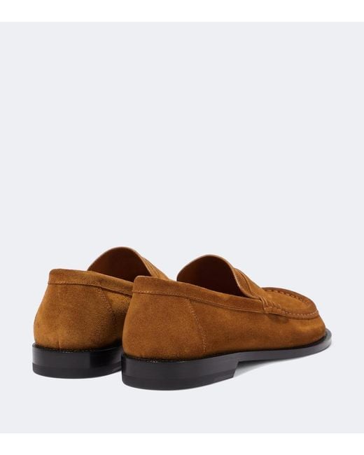 Loewe Brown Campo Suede Loafers for men