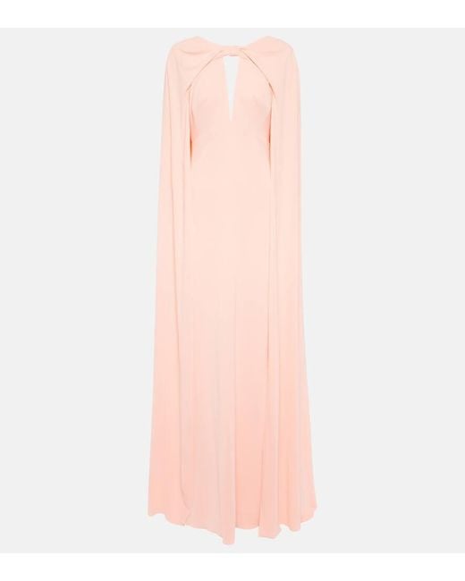 Abito Lungo di Monique Lhuillier in Pink