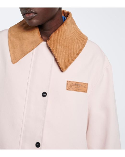 Ganni Pink Canvas Jacket