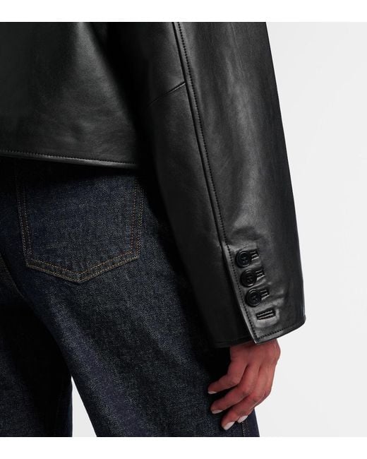 Dorothee Schumacher Black Leather Jacket