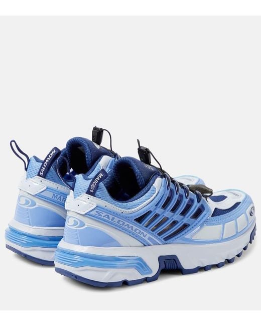 MM6 by Maison Martin Margiela Blue Acs Pro Colorblock Caged Runner Sneakers