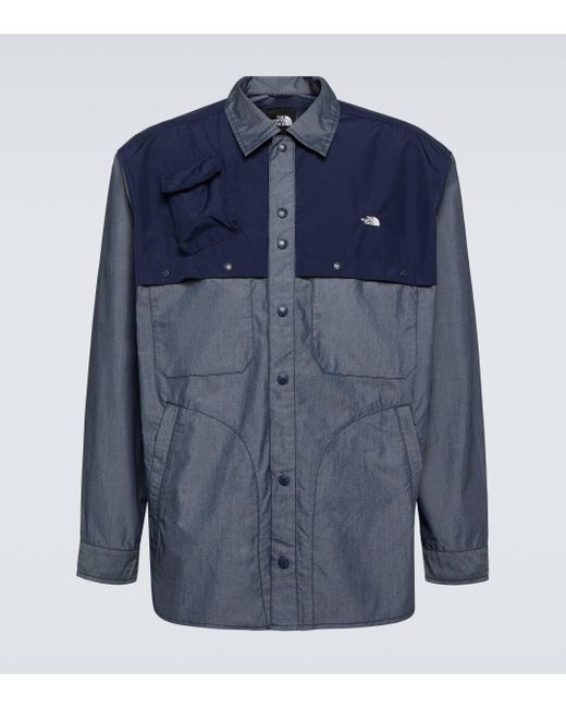 The North Face Blue Longsleeve Denim Shirt for men
