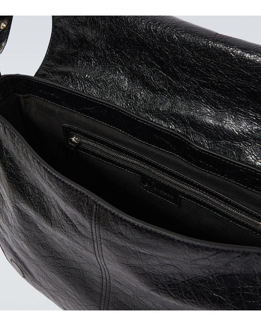 Balenciaga White Le Cagole Medium Leather Shoulder Bag for men