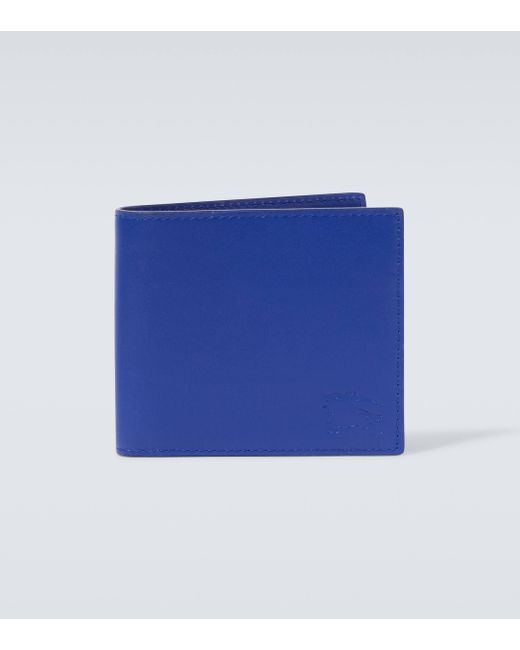 Burberry Blue Ekd Leather Wallet for men