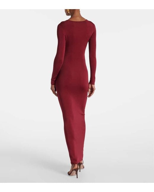Roland Mouret Gathered Jersey Maxi Dress