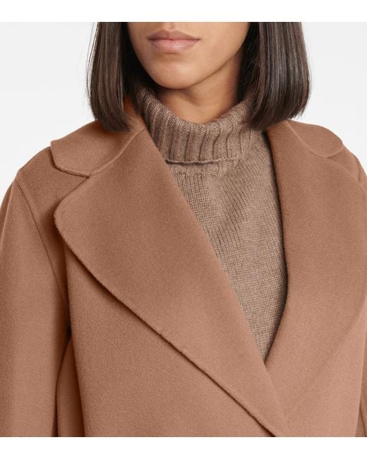 Max Mara Brown Mantel Poldo Aus Wolle