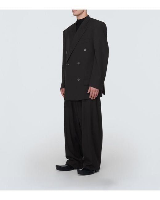 Balenciaga Black Wool Blazer for men