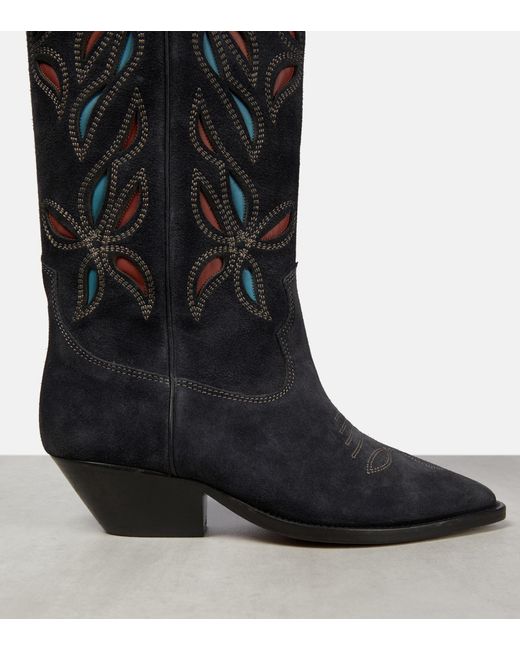 isabel marant denvee suede tall boots