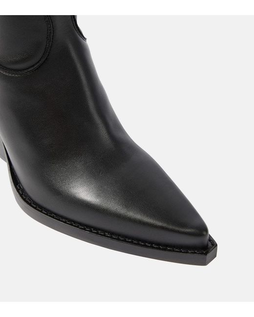 Paris Texas Black Vegas Faux Leather Over-the-knee Boots
