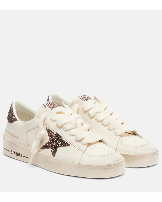 Golden Goose Deluxe Brand Natural Stardan Leather Sneakers