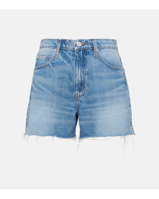 FRAME Blue Vintage Denim Shorts