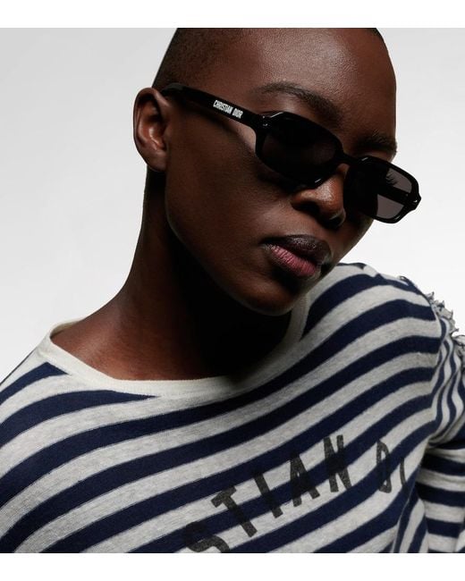 Dior Brown Diorpacific S3I Rectangular Sunglasses