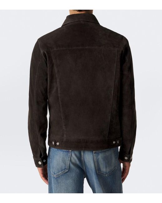 Arma Black Aruba Suede Blouson Jacket for men
