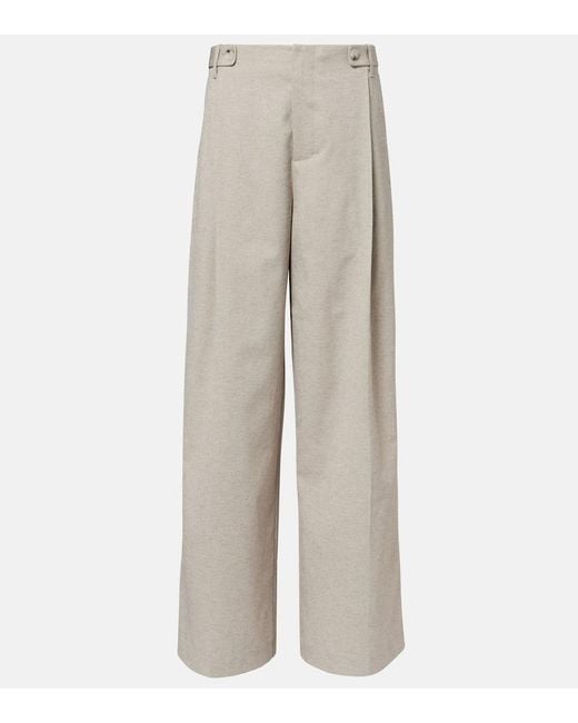 Sir Natural Leone Mid-Rise Wide-Leg Pants