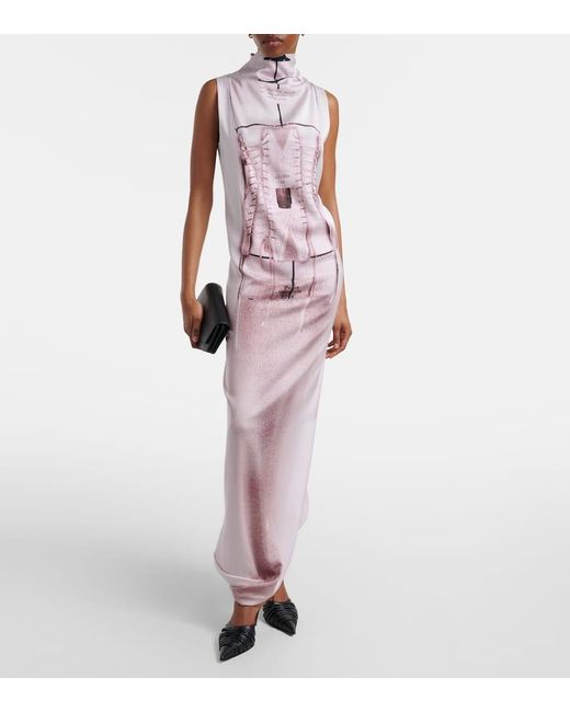 Abito Lungo di Jean Paul Gaultier in Pink