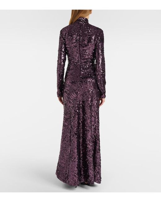Rabanne Blue Sequined Top