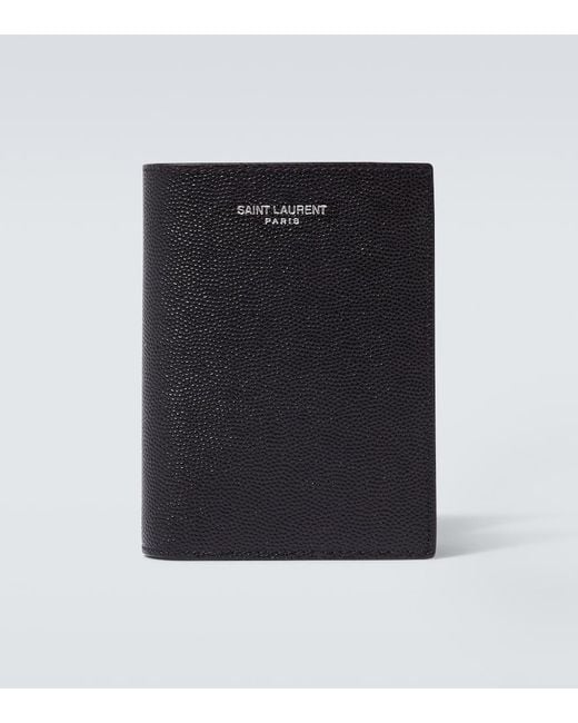 Saint Laurent Portemonnaie Aus Leder in Black für Herren