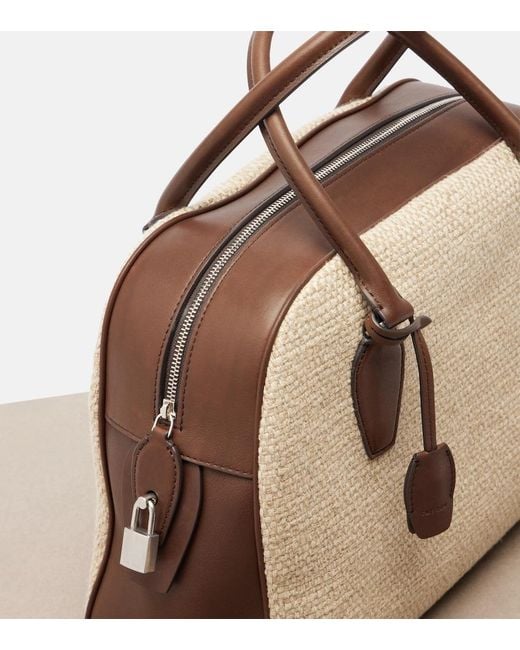 The Row Natural India 12.00 Small Leather Top-Handle Bag