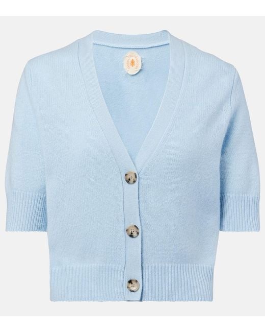 Jardin Des Orangers Blue Cashmere Cardigan