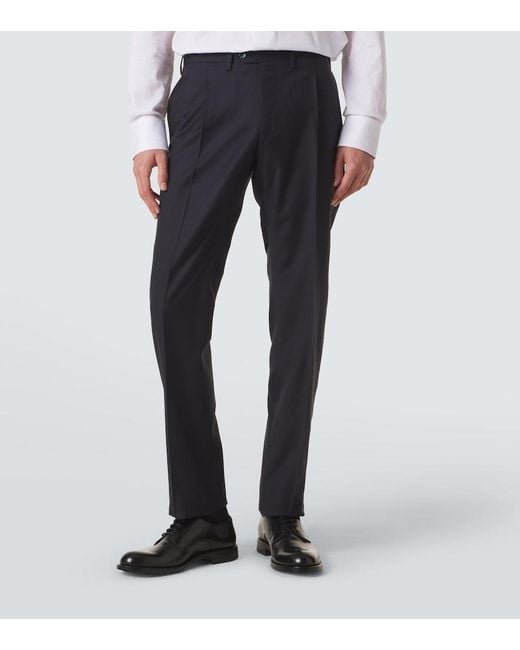 Kiton Blue Wool Suit for men
