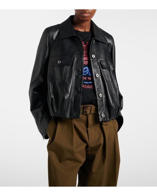 Loewe Black Leather Jacket
