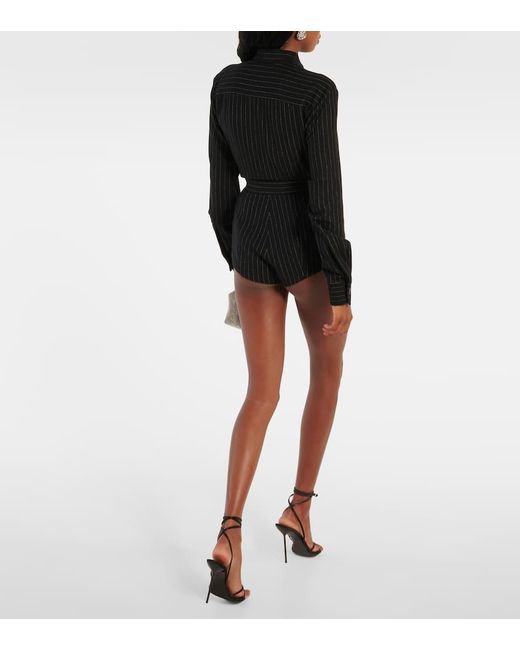 Alex Perry Black High-Rise Shorts