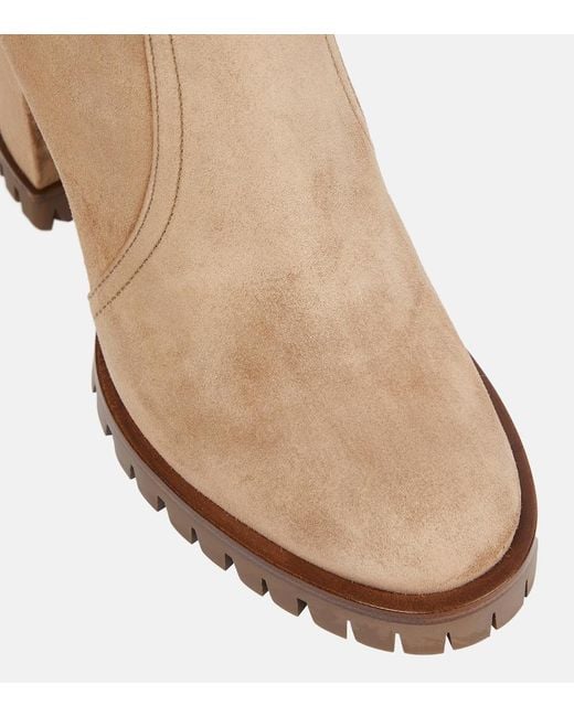 Gianvito Rossi Brown Timber Suede Ankle Boots