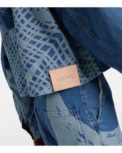 Loewe Blue Paula's Ibiza Bedruckte Jacke aus Denim