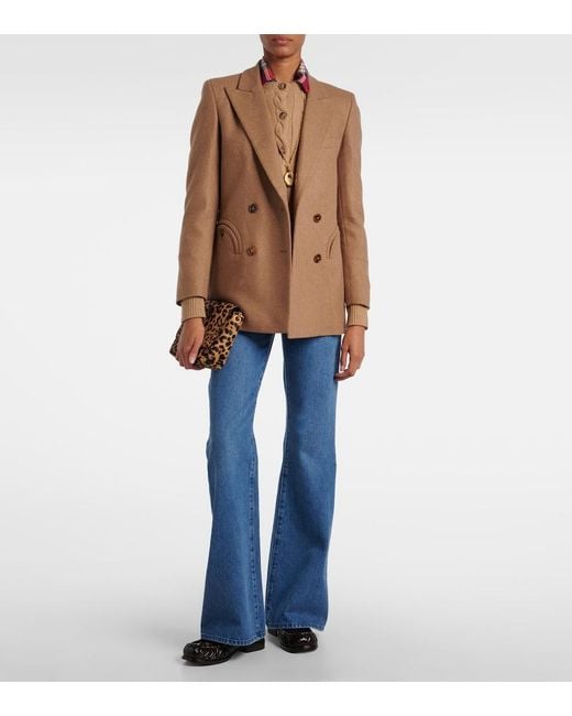 Blazé Milano Brown Cholita Everyday Wool-Blend Blazer