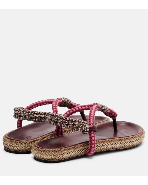 Isabel Marant Pink Gypso Thong Sandals