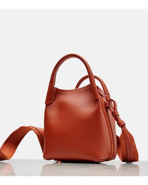Borsa Bale Mini di Loro Piana in Red