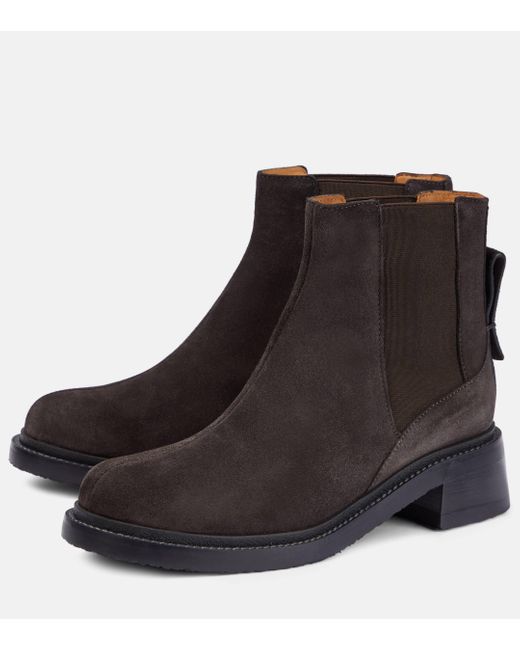 See By Chloé Brown Bonni Suede Ankle Boots