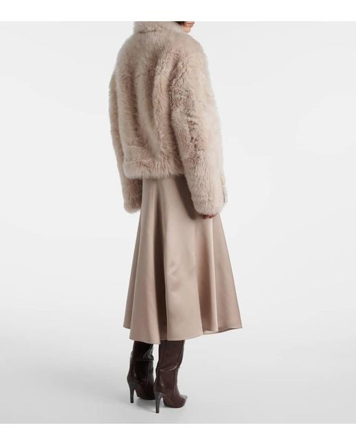 Brunello Cucinelli Natural Shearling Jacket