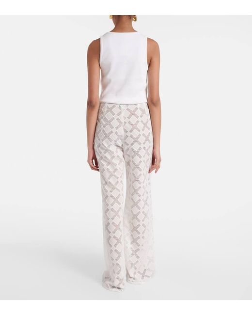 TOVE White Weite Hose Kaia