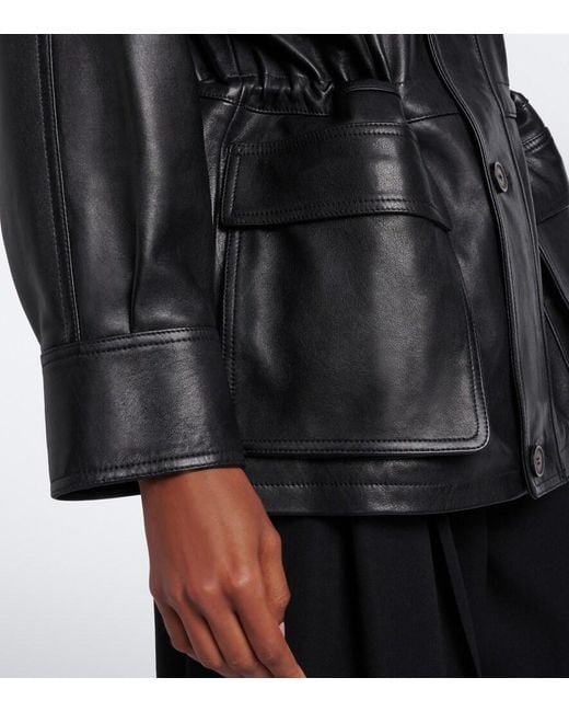 Arma Black Maeve Leather Jacket