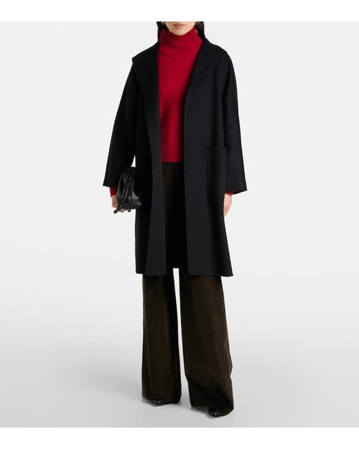 Max Mara Red Bessica Wool And Cashmere Turtleneck Sweater