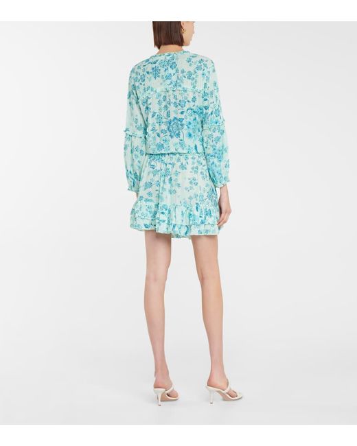 Poupette Blue Bedrucktes Minikleid Ilona